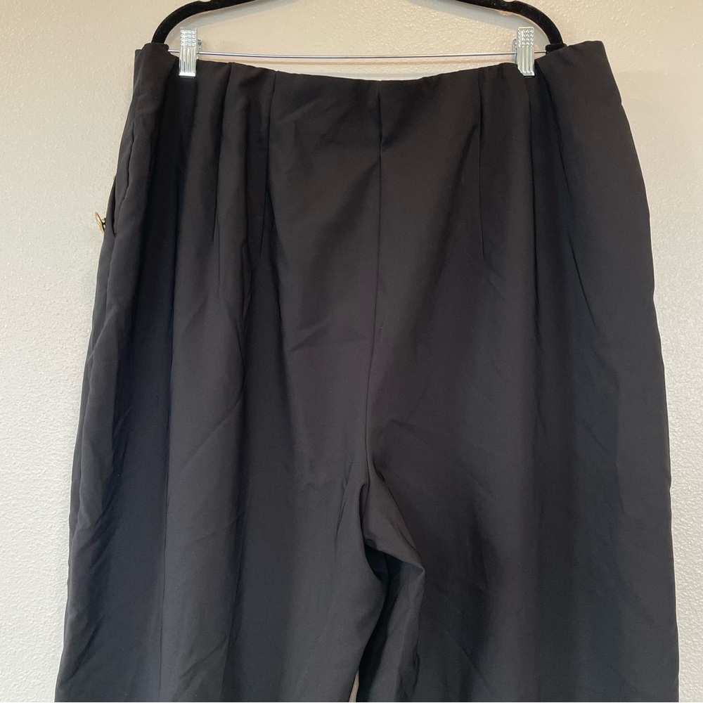 Studio By Torrid Wide Leg Refined Crepe High Rise Pants Gold Buttons Size 3S - Picture 6 of 9